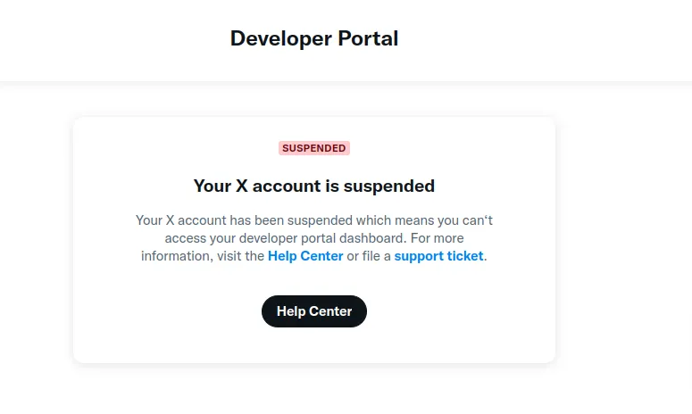 Common reasons why account X is suspended